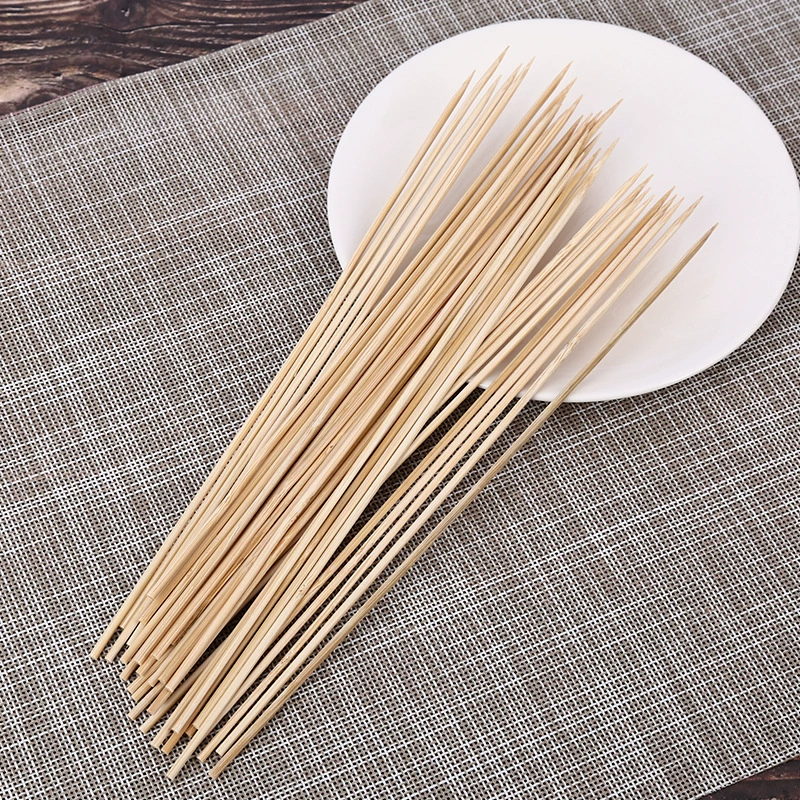 Одобные bamboo-барбекю шампуры, многоразмеры 2.5/3/4 мм × 25–40 см, упаковано 50–100 шт