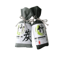 Supply car bamboo charcoal bag, car odor removal Japanese style charcoal bag 100g activated carbon Japanese style bamboo charcoal bag