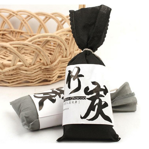 Supply car bamboo charcoal bag, car odor removal Japanese style charcoal bag 100g activated carbon Japanese style bamboo charcoal bag