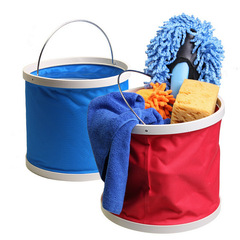 Gift Car Wash Outdoor Bucket with LOGO Printing 9L Car Folding Water Bucket