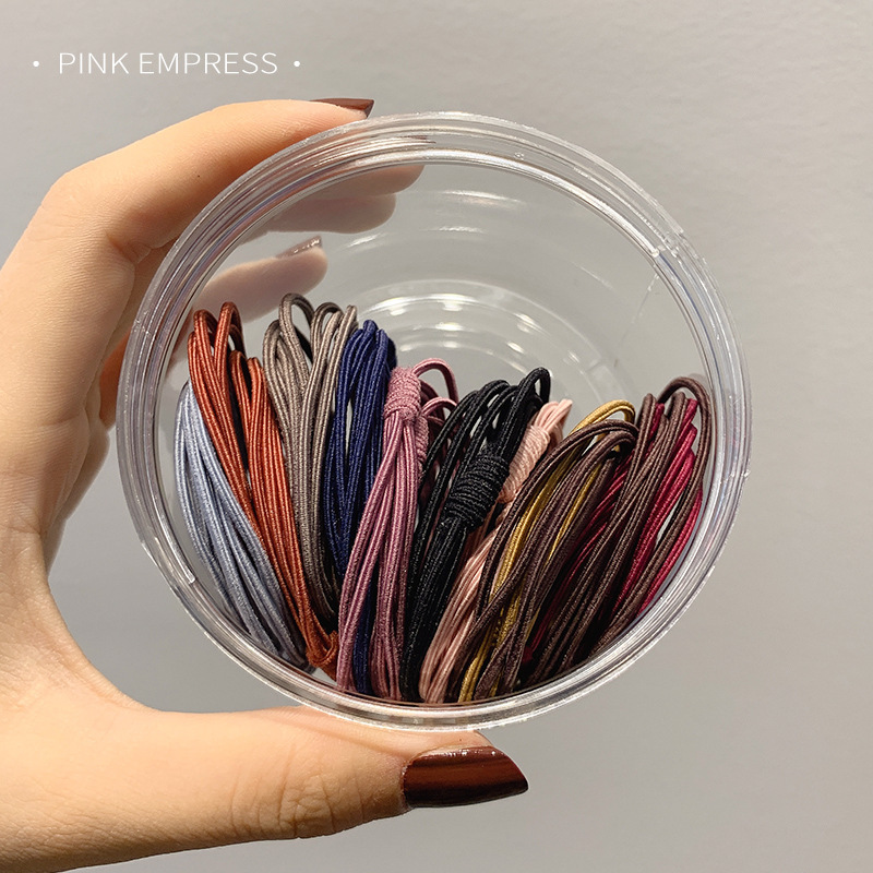 Corea del Sur cuerda de pelo fresco banda de pelo celebridad de Internet ins cuerda de pelo simple corbata femenina banda de goma adulto Mori corbata femenina tocado