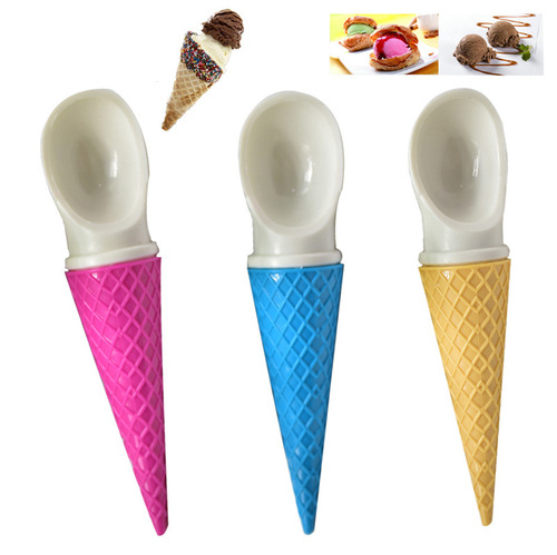 DIY Baking Colorful Ice Cream Scoop Hole Punch Multi-functional Fruit Spoon Watermelon Ball Scooper