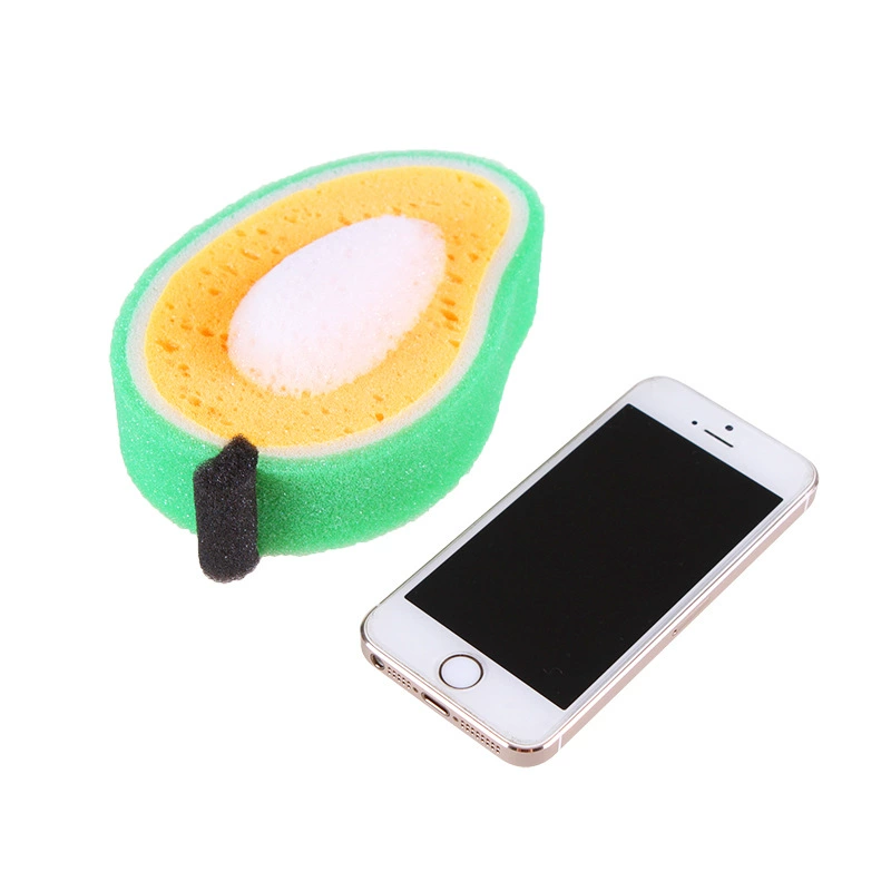 Hygienic Bath Sponge (Universal), Extra Thick Fruit-Shaped Soft Sponge, Independent OPP Bag