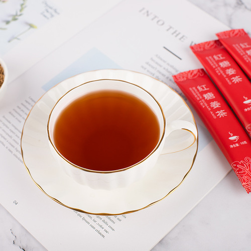 Brown Sugar Ginger Tea Brown Sugar Ginger Aunt Instant Granules Boxed Factory Direct Sales Rapid Distribution and Processing