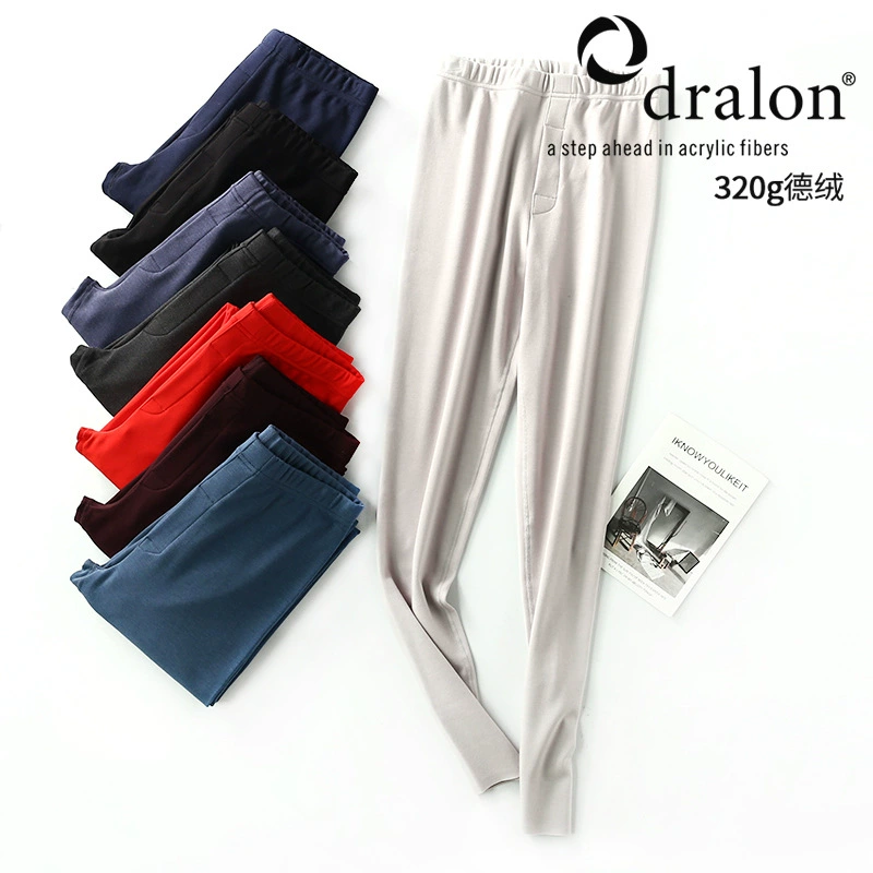 Мужские термобрюки для осени и зимы, новая модель, немецкий велюр с самонагревом, бесшовные термокальсоны с начесом для мужчин, нижнее термобелье для мужчин.