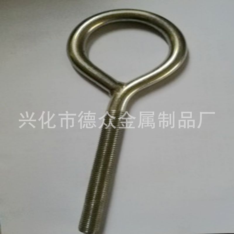 304/201不锈钢加长吊环螺丝/不锈钢花兰圈螺丝/不锈钢花兰钩螺丝