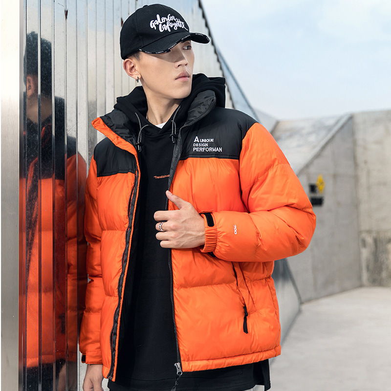 Men's Clothing outdoor short Silk cotton jacket men 2024 winter new brand warm men's clothing light white duck Silk cotton jacket men_voghion.com