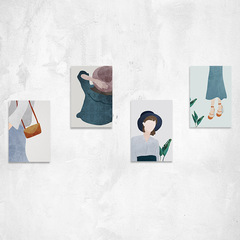 Ins-style photography photo card, boutique inn wall decoration card, photography shooting prop literary background card