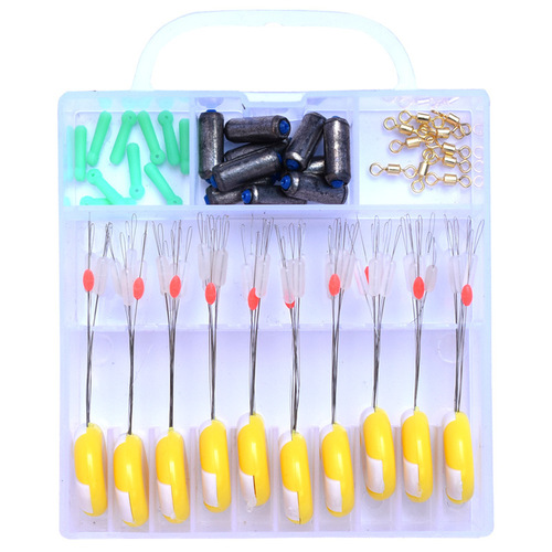 Silicone space bean set competitive large and small fishing gear line set accessories complete set of fishing lead floating seat 1