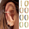 Accessory, stone inlay, earrings, wish, European style, simple and elegant design