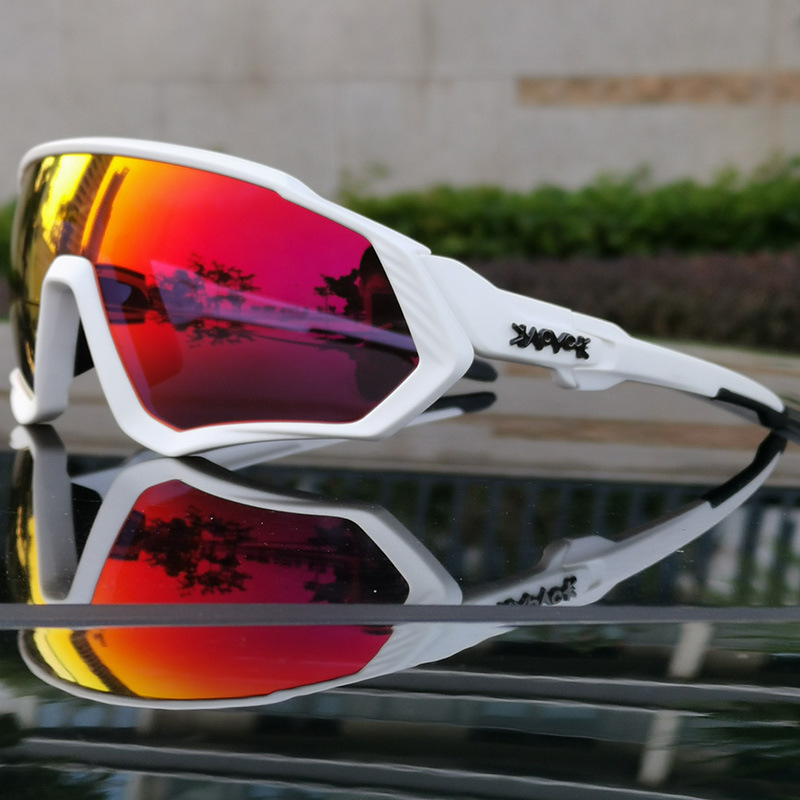Gafas Polarizadas de Ciclismo de Montaña de TR90 con 5 Lentes Intercambiables, para Bicicleta de Ruta
