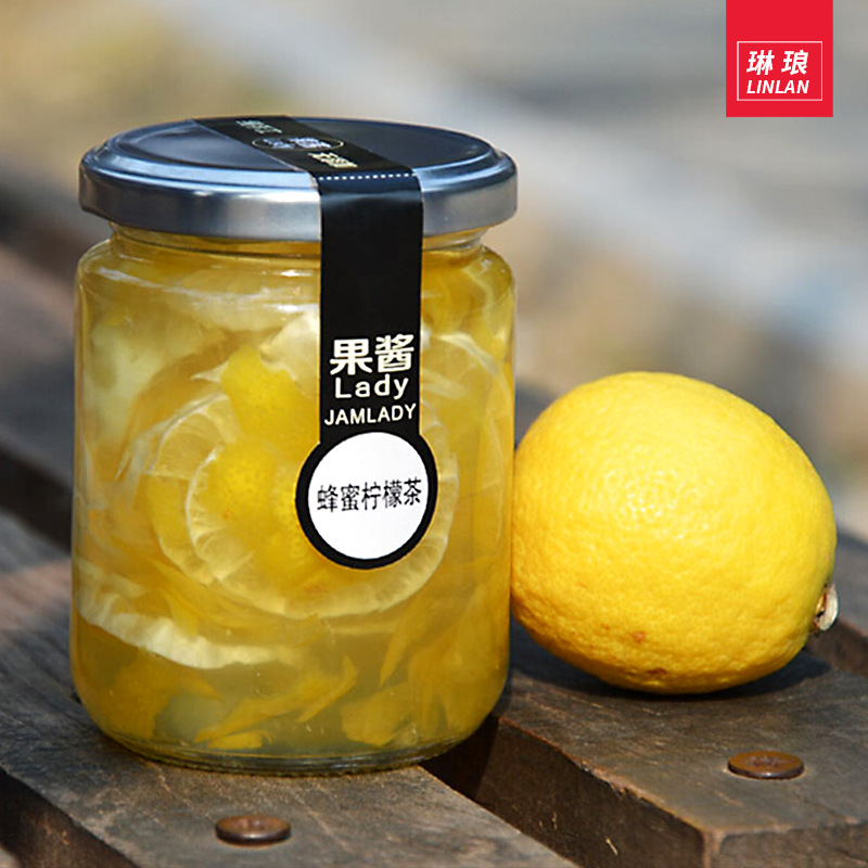 批发240ml果酱瓶 圆形蜂蜜玻璃瓶 密封罐 辣椒酱菜瓶子徐州玻璃瓶