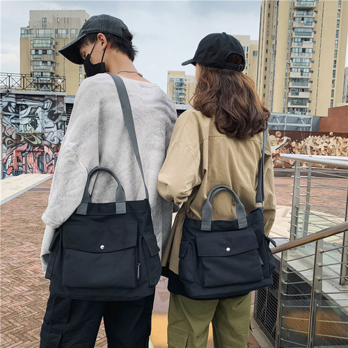 Good quality large and small canvas women's bags  fashion new casual ins crossbody bag shoulder bag handbag