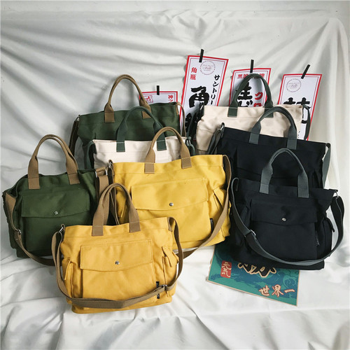 Good quality large and small canvas women's bags  fashion new casual ins crossbody bag shoulder bag handbag