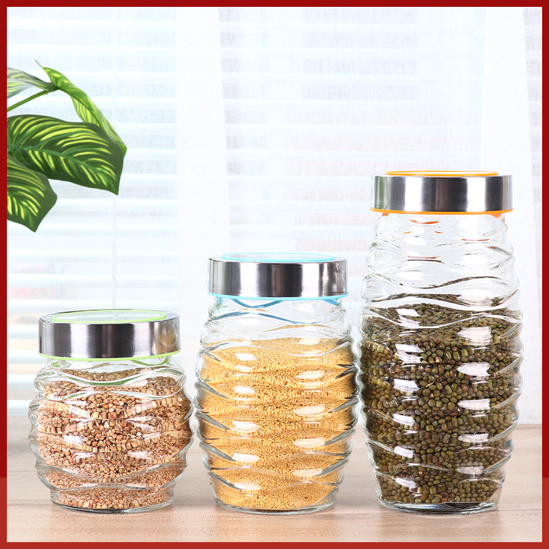 密封罐玻璃瓶干果酱瓶五谷杂粮收纳盒厨房泡菜泡酒坛子调料储物罐