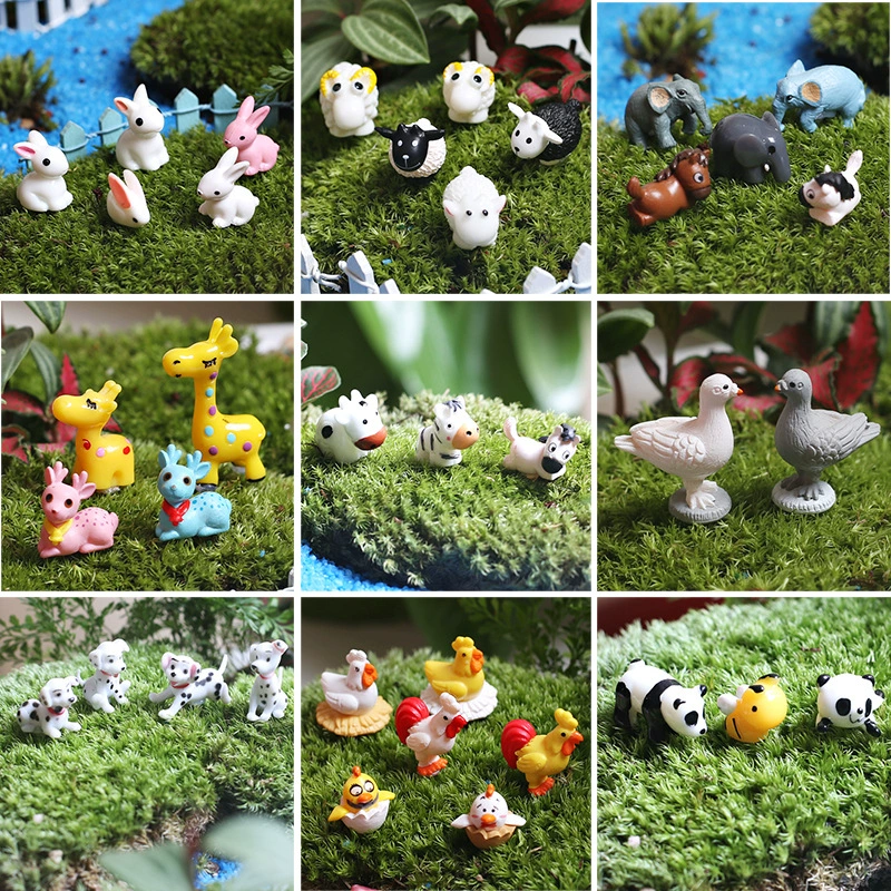 Мох микропейзаж небольшой горшок озеленение садовые украшения DIY материал мини кукла-животное микро Ландшафтные украшения