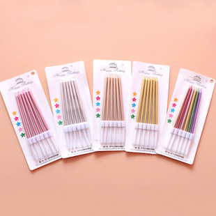 Wholesale gold-plated pencil Candle creative birthday cake candle birthday candle golden champagne candle