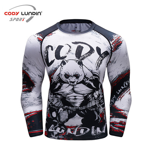 Fitness clothing round neck sports fitness yoga casual tight clothing breathable 3D digital printing for men