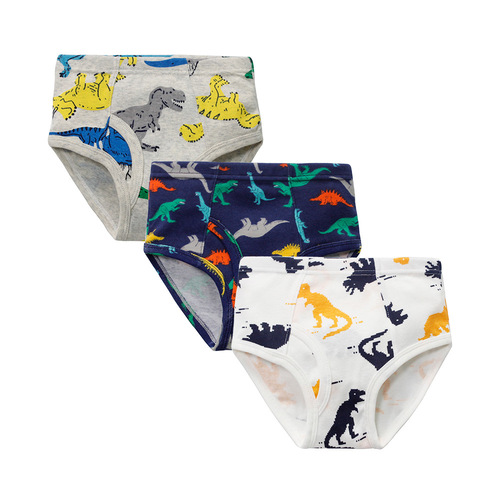 Boys underwear triangle cotton children's underwear small and medium-sized boy student dinosaur underwear baby shorts manufacturer wholesale