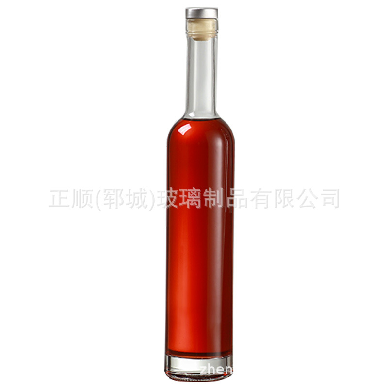 批发玻璃瓶 晶白料冰酒瓶375ml红酒瓶玻璃空瓶果酒瓶小容量
