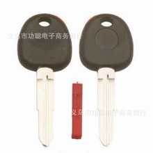 适用于韩国双笼汽车钥匙壳 双笼直板抽芯可装芯片钥匙替换壳