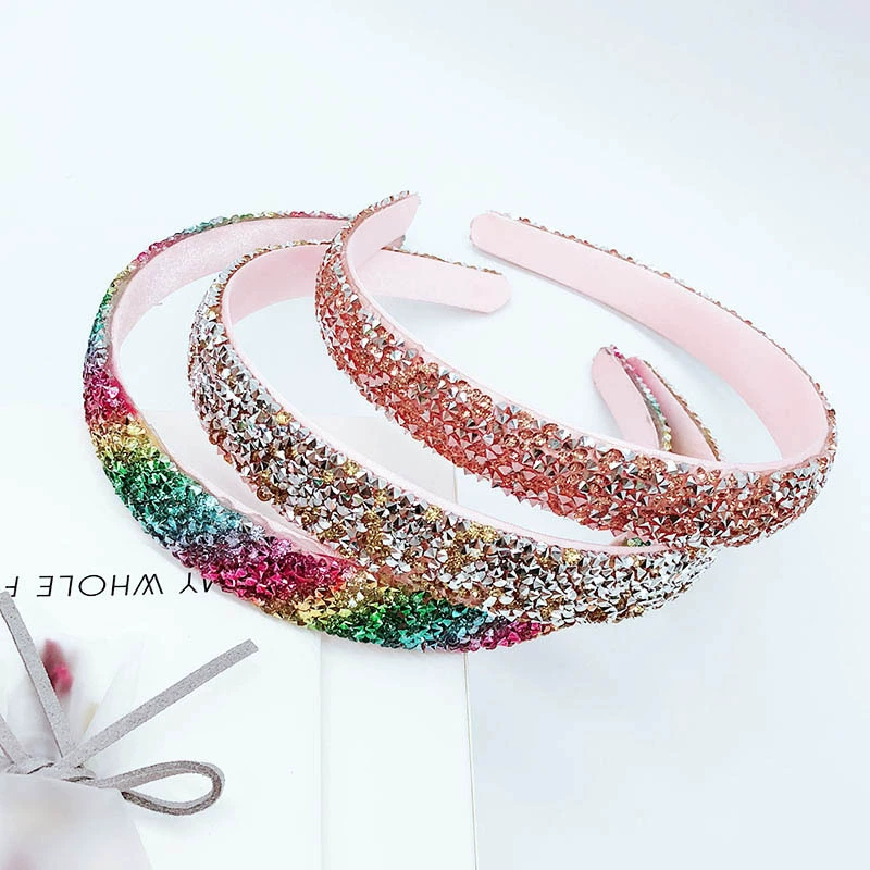 (Cross-border trading), headband, hairgrip, rainbow hair accessory, drill, new collection, diamond encrusted