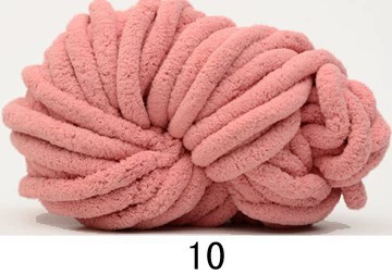 Super‑chunky Iceland chenille yarn, polyester, 2 cm thick single‑strand, 250 g bundle