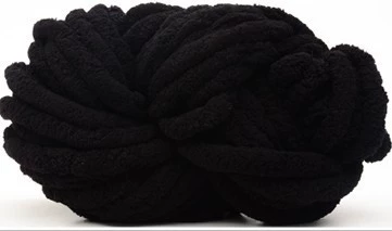 Super‑chunky Iceland chenille yarn, polyester, 2 cm thick single‑strand, 250 g bundle