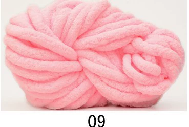 Super‑chunky Iceland chenille yarn, polyester, 2 cm thick single‑strand, 250 g bundle