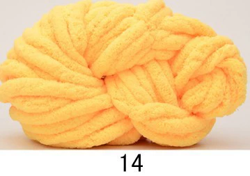 Super‑chunky Iceland chenille yarn, polyester, 2 cm thick single‑strand, 250 g bundle