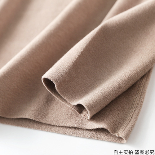 Fever new style women's thermal underwear vertical double-sided velvet long-sleeved brushed slim bottoming shirt