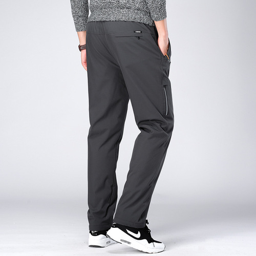 Winter Fleece Lined Insulated Hiking Pants, Fleece Lined and Thick Climbing Pants, Outdoor Waterproof Windproof 3-in-1 Sports Pants