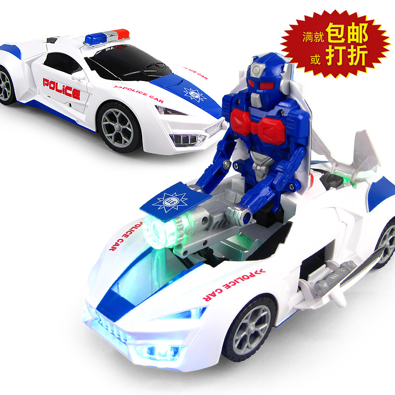 Tiktok mismo eléctrico universal deformación puerta abridor de música ligera robot Venta caliente al por mayor juguetes educativos para niños