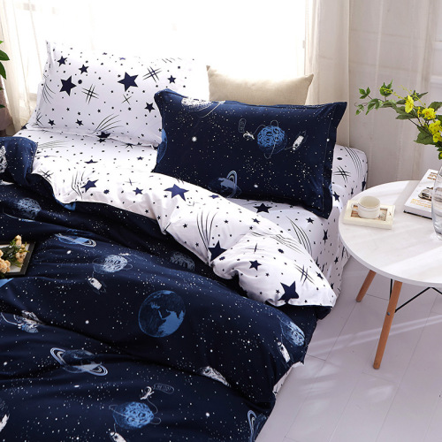 Wholesale 2024 aloe vera cotton AB version bedding 3-piece set Lefu skin-friendly cotton 4-piece set plant cotton four-piece set