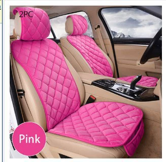 Warm, Non-Slip, Without Backrest, Single-Piece | Wool pad - diamond-shaped-small-waist-pink-front-row-seat