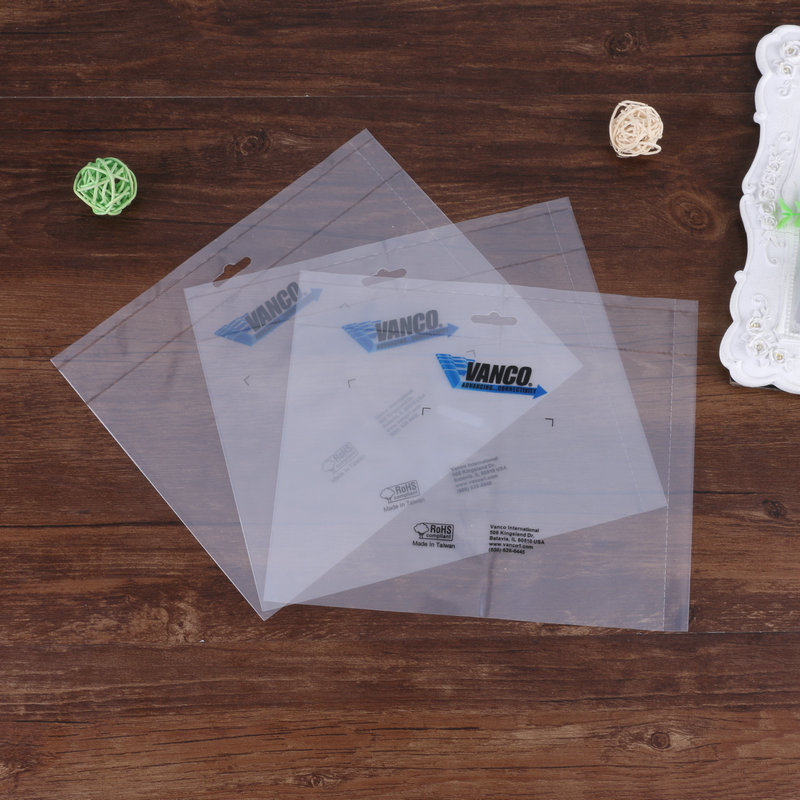 Wholesale In-Stock Transparent Pe Card Head Bags, Jumper Packaging Bags, Hanging Head Bags, Printed Bags, Yin-Yang Easy-Tear Bags, Pe Adhesive
