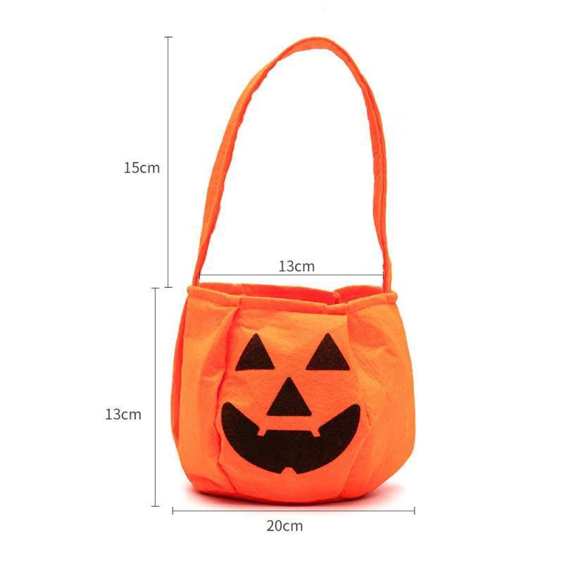 Halloween candy bag candy bag portable three-dimensional pumpkin bag children's gift ghost festival props Halloween bag