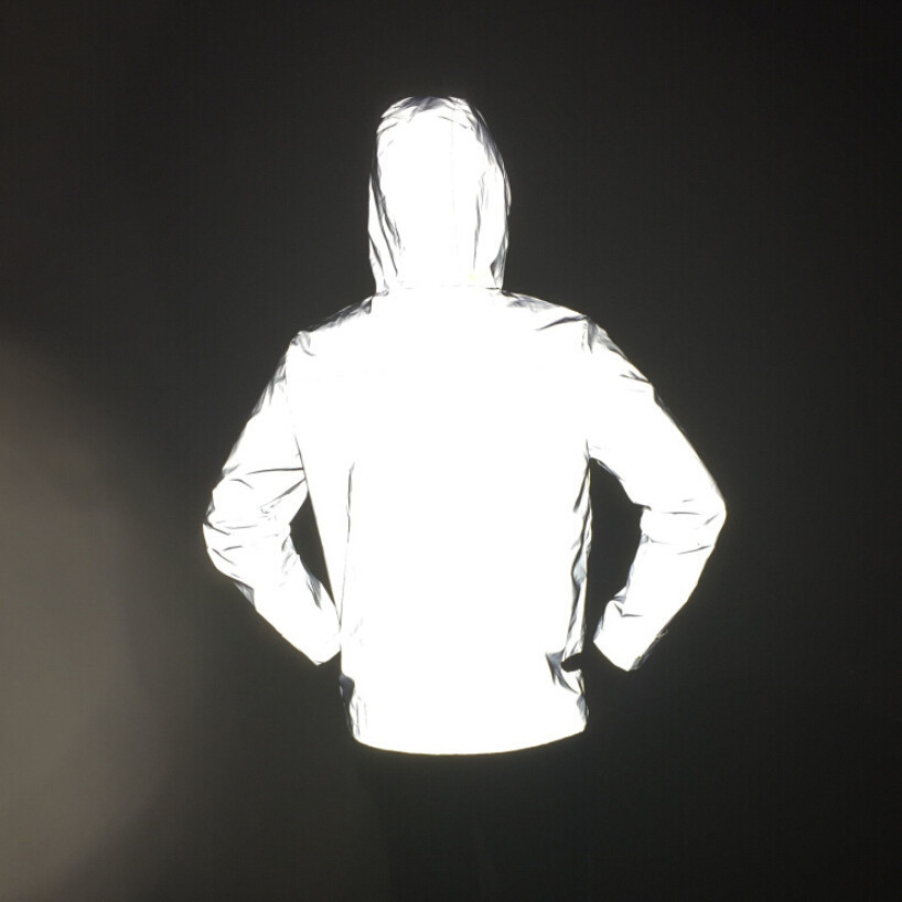 Men's Clothing outdoor sports reflective jackets, large size, hooded, fully reversed Harajuku hip hop windbreakers_ipsvogv.com