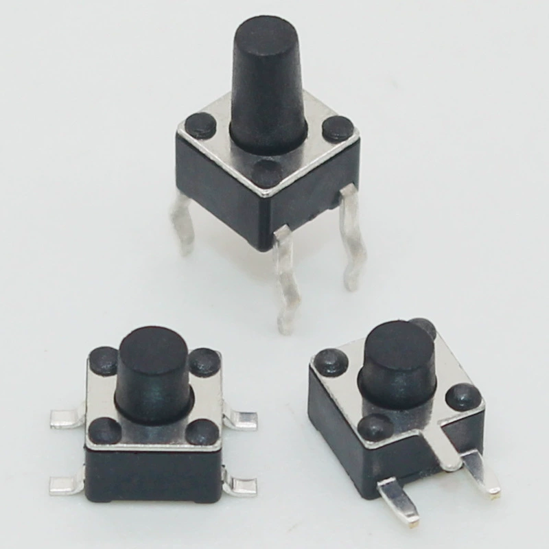 Тактильный переключатель 4,5*4,5*3,8 патч, подключаемый боковой трехфутовый тактильный переключатель, мобильный источник питания, небольшой переключатель вентилятора