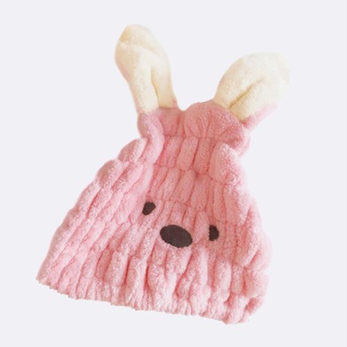 Long-Eared Rabbit Children's Cartoon Dry Hair Hat Wholesale Shower Cap Absorbent Hair Wiping Towel Head Scarf