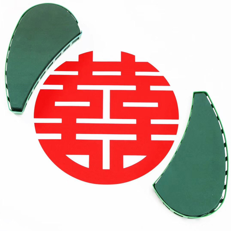 Celebridad en línea estilo chino no tejido flocado coche de boda sala de bodas franela Luna lechón decoración de la boda floristería suministros