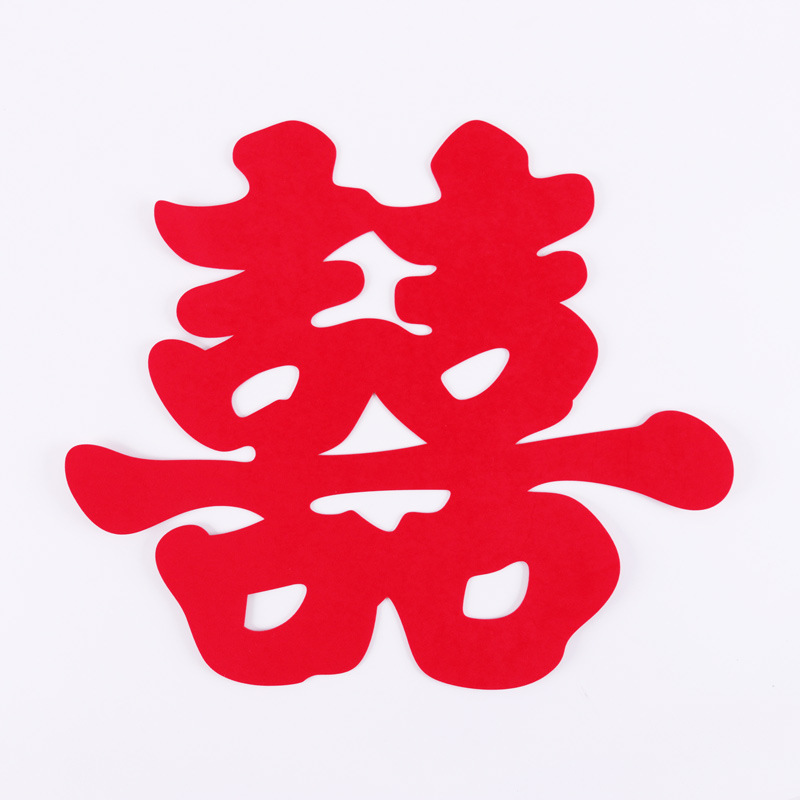 Celebridad en línea estilo chino no tejido flocado coche de boda sala de bodas franela Luna lechón decoración de la boda floristería suministros