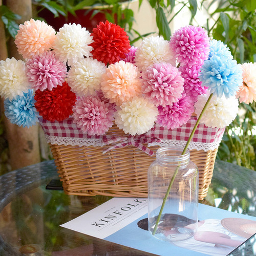 Wedding simulation flower dandelion ball hyacinth simulation hydrangea bride bouquet photography immortal flower fake flower