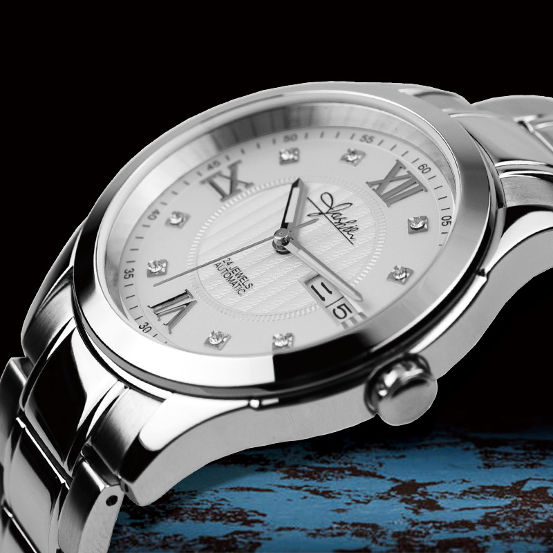 Yashuer High-end Leisure Business Dual Calendar Fully Automatic Imported Movement Couple Model Waterproof Stainless Steel Mechanical Watch