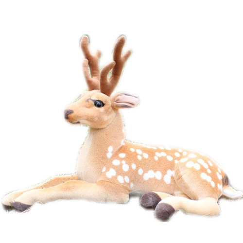 Simulated sika deer plush toys, dolls, scene layout, photography props, dolls, gifts, simulated animals wholesale