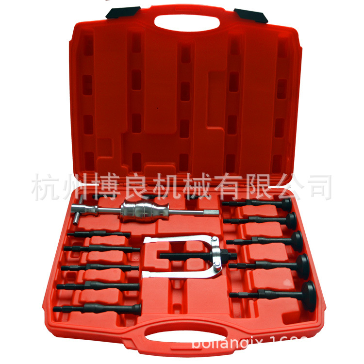 Juego de 16 piezas BL1039 desmontador de martillo deslizante de entrenamiento de orificio interior del automóvil, extractor de hardware, herramienta profesional de reparación de automóviles