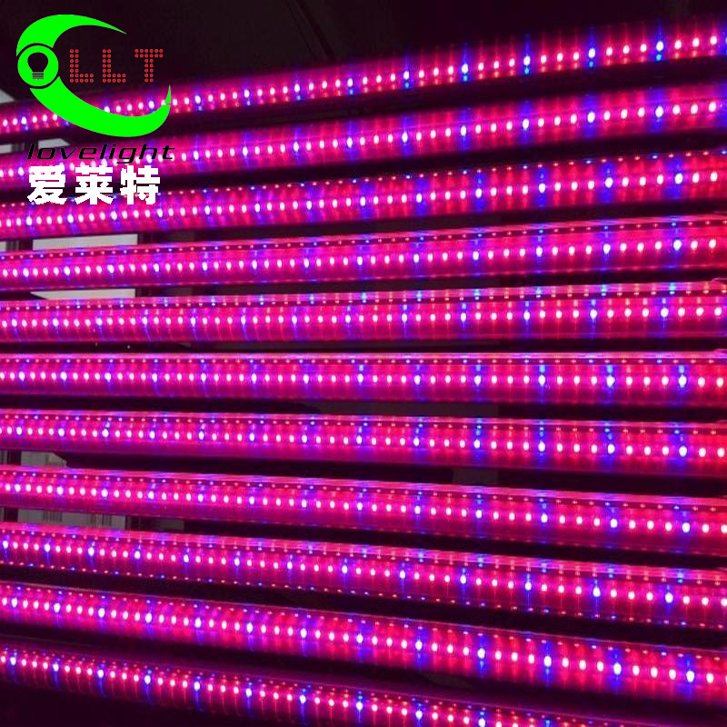 Full-Spectrum T8 Colored Light Tubes for Fresh Plant Lighting, Pink Light, Green Light, Blue Light, Yellow Light, Rgb Ambient Light Tubes