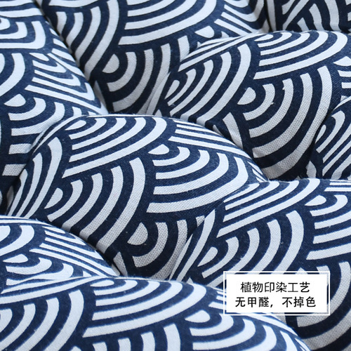 Manufacturer wholesale cotton and linen Japanese style futon beautiful butt cushion meditation chair cushion thickened fabric cushion one piece drop shipping