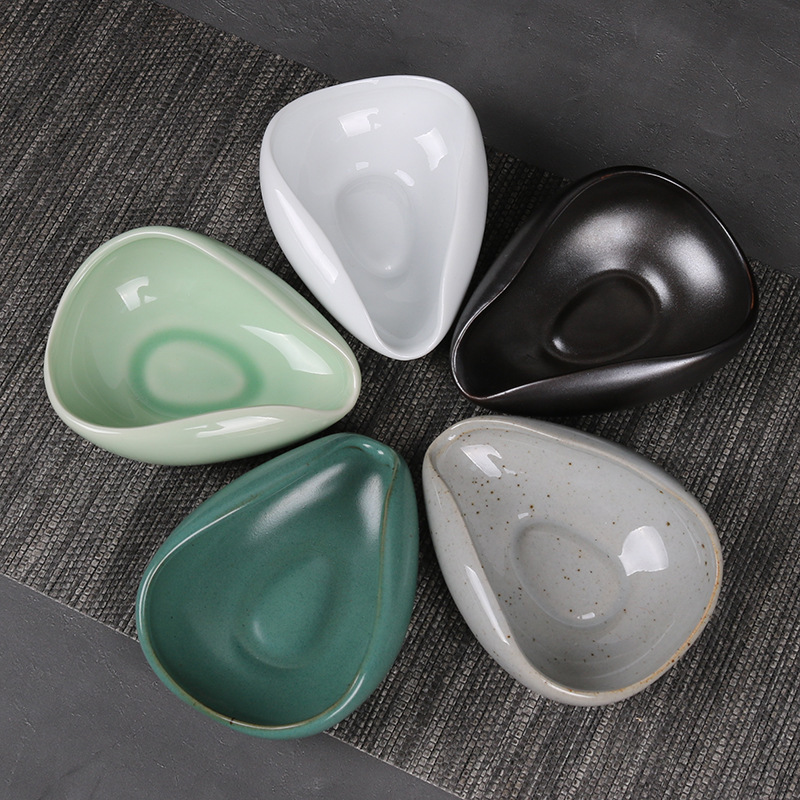 Ceramic Tea Lotus Kung Fu Tea Set Parts Tea Tray Ornaments Retro White Porcelain Celadon Tea Spoon Teaspoon Shovel Tea Set Wholesale