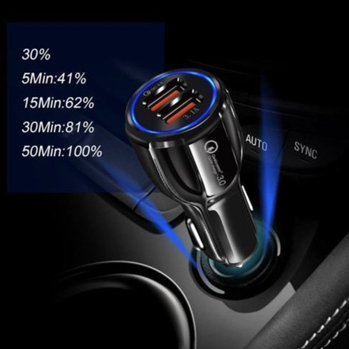 Car charger, car cigarette lighter, fast charge USB car charger, car phone charger, car power adapter